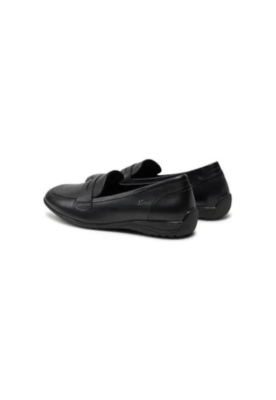 Mocasini dama 74822 - Piele naturala - Negru - Negru