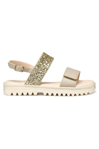 Sandale fete - J556EA-0BCEW - Piele ecologica - Bej - Bej