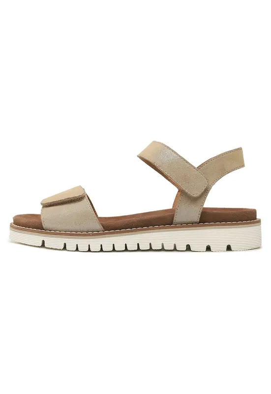 Sandale dama - 12-28114-08 - Piele naturala - Bej