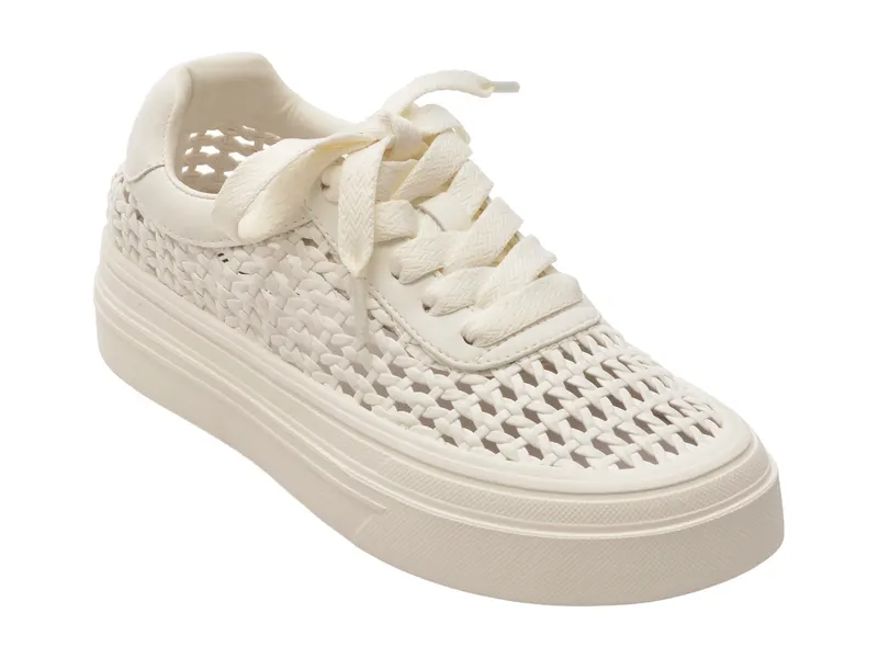Pantofi sport albi, 827, din piele ecologica