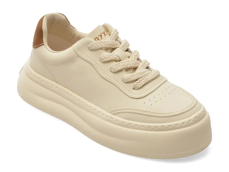 Pantofi sport albi, 2028, din piele naturala
