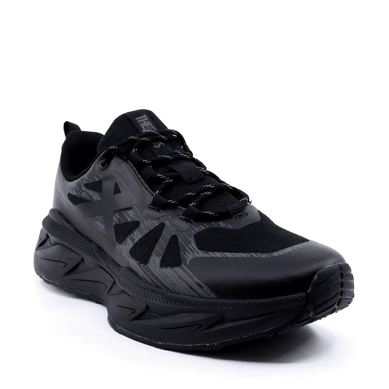 Sneakers bărbați Thezeus negri din material textil 2491BPS30135N — imaginea 2