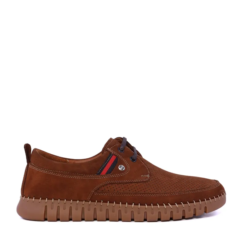 Pantofi cu talpă cusută bărbați Thezeus cognac din piele 2101BPF74180CO