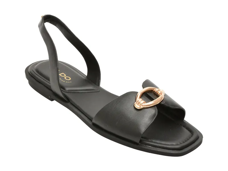 Sandale ALDO negre, CALELIAN 001, din piele ecologica