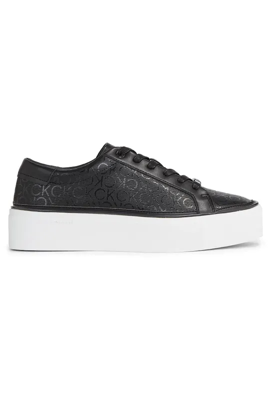 Pantofi sport pentru Femei - flatform cupsole lace up-epi mn - HW0HW01670-0GK - Negru - Negru