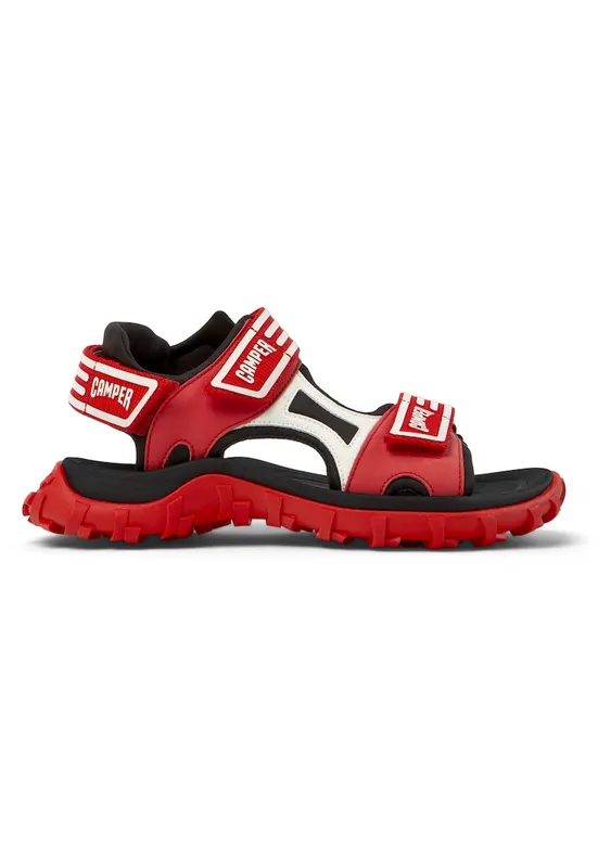 Sandale din piele si material textil Drift Trail - Rosu