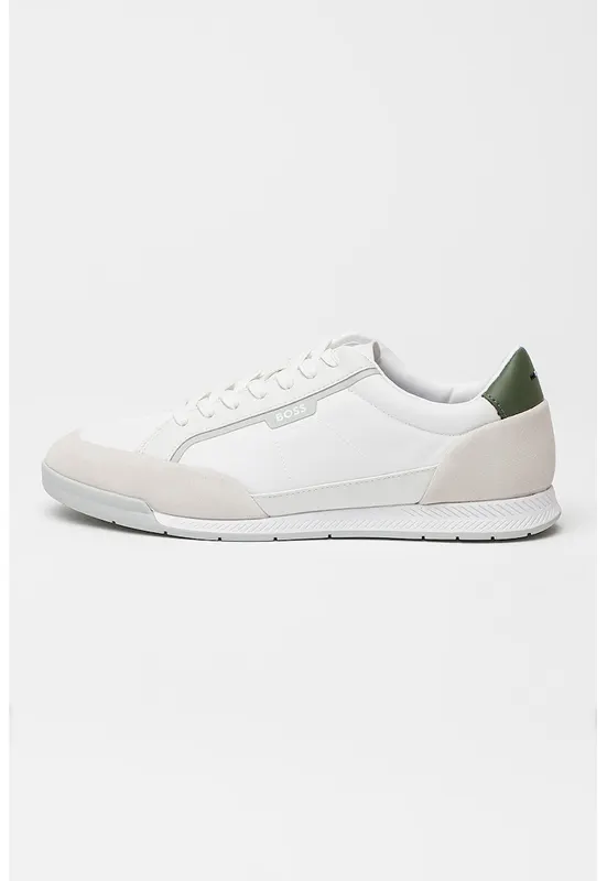 Pantofi sport din material textill Nitan - Alb/Gri cenusiu/Alb murdar