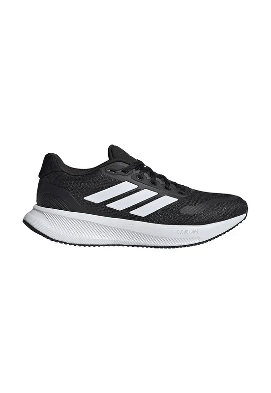 Pantofi Runfalcon 5 de plasa cu garnituri din material sintetice pentru alergare - Negru/Alb optic