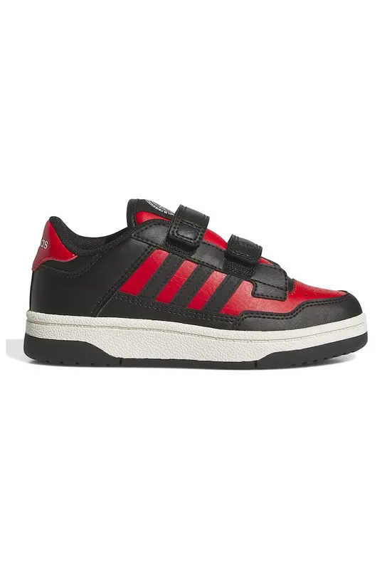Pantofi sport Rapid Court cu inchidere velcro - Rosu/Negru