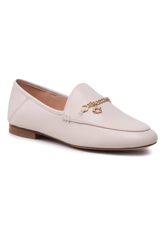 Mocasini dama CB989 - Piele naturala - Bej - Bej
