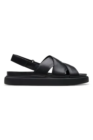 Sandale de piele cu barete incrucisate Aristella - Negru
