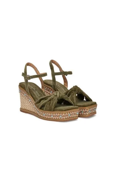 Espadrile dama V251220 - Textil - Kaki