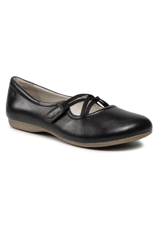 Balerini dama piele naturala - negru -