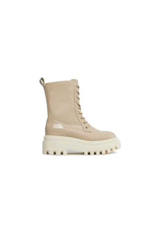Ghete dama - 303287689 piele naturala - bej