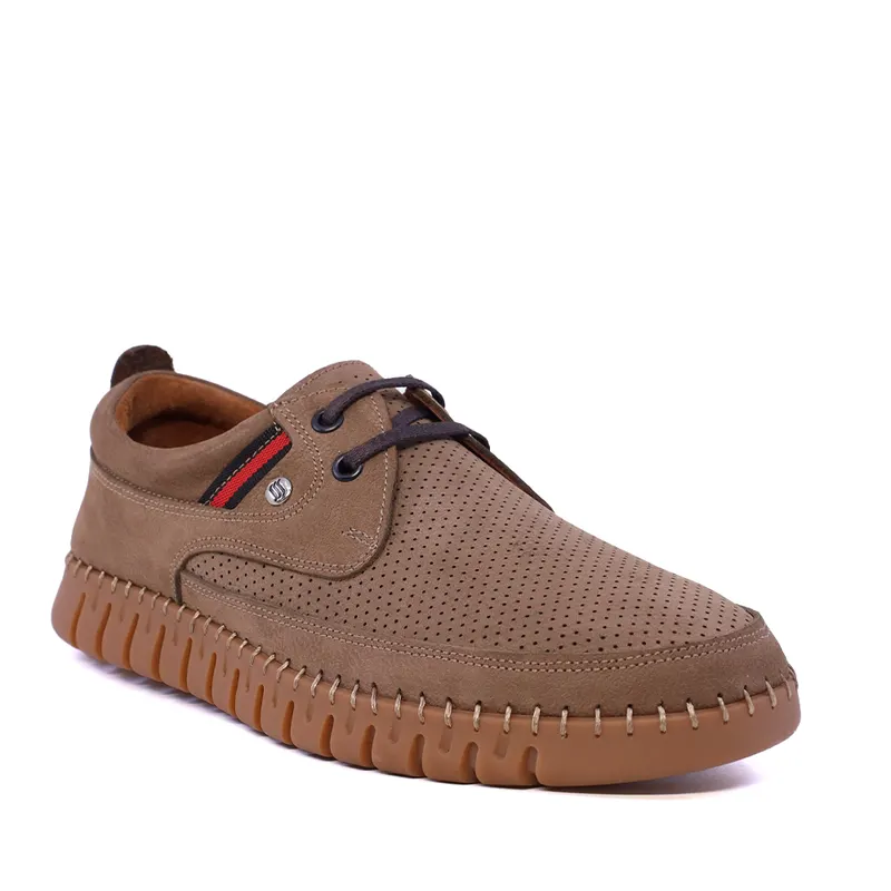 Pantofi cu talpă cusută bărbați Thezeus taupe din piele 2101BPF74180TA — imaginea 2