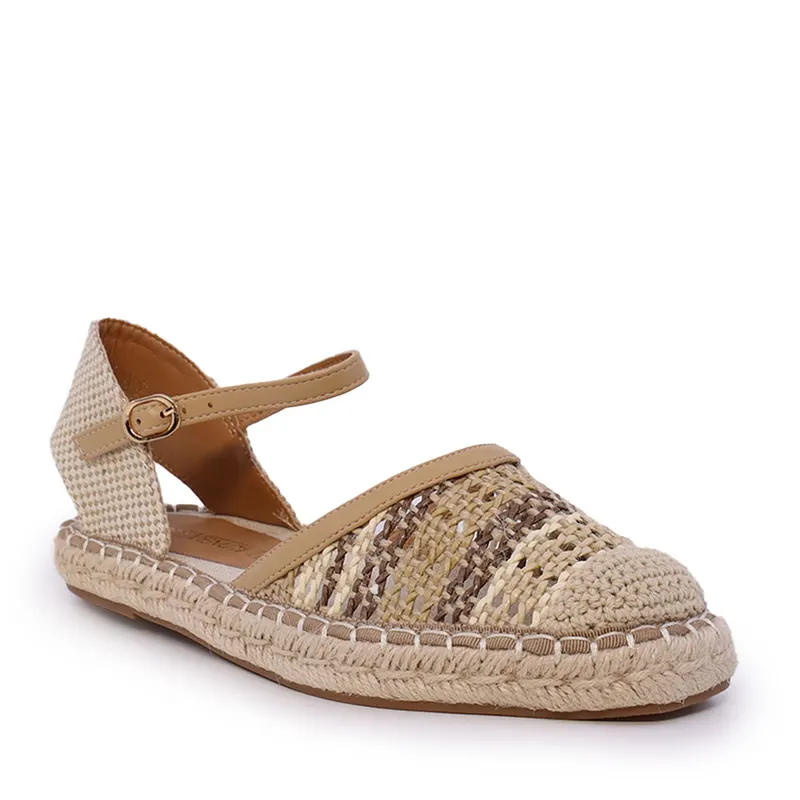 Espadrile femei bej din material textil 1201DS2220BE — imaginea 2