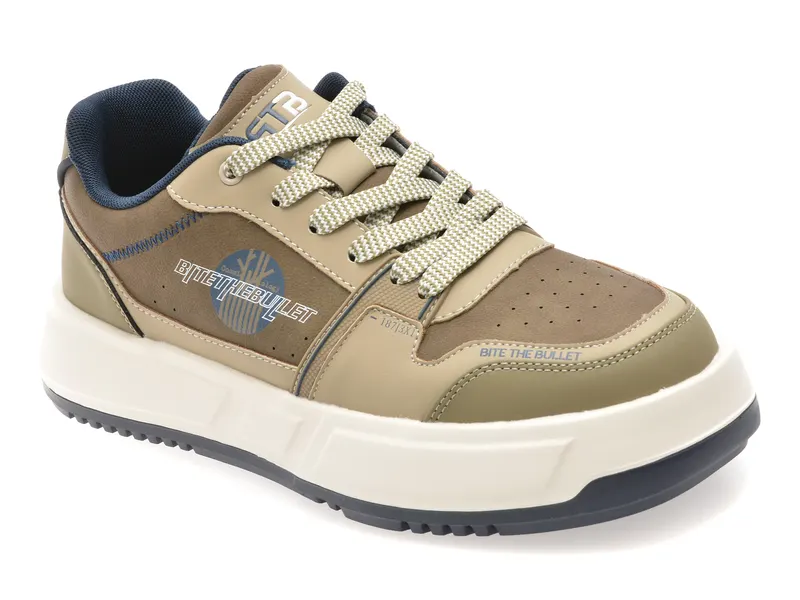 Pantofi sport BITE THE BULLET gri, 251209, din piele naturala