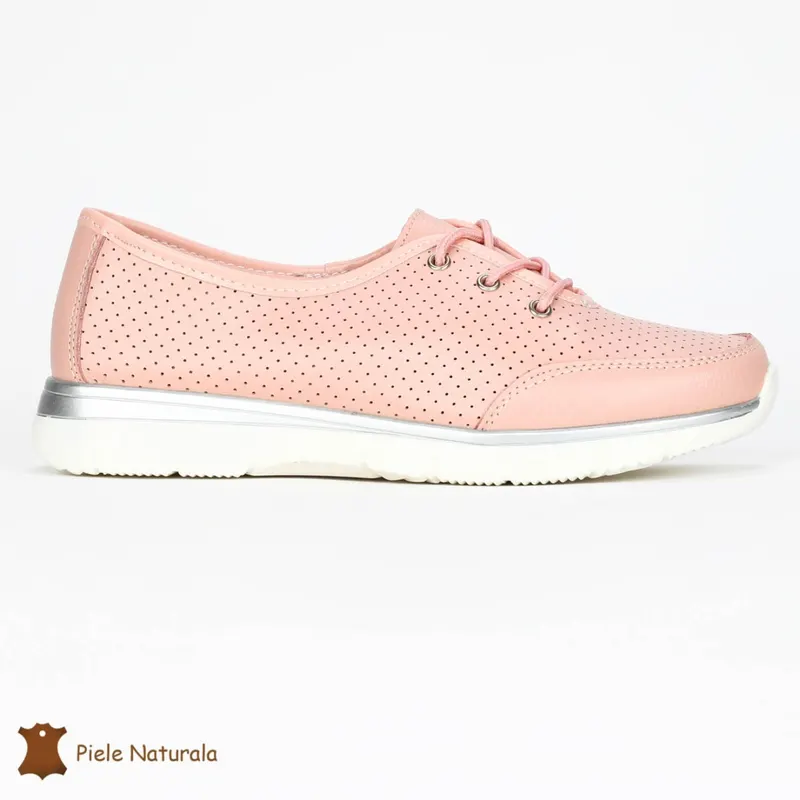 BALERINI SPORT dama din Piele naturală CRL0114 ROZ