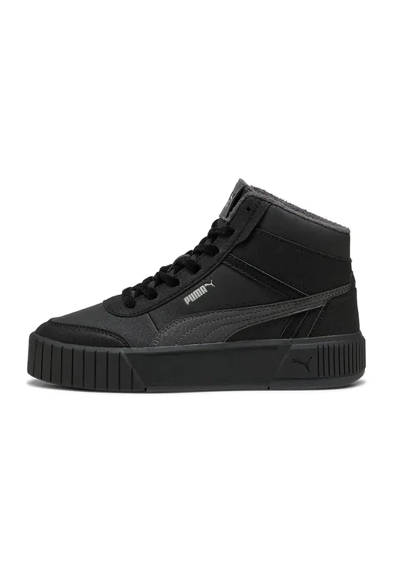 Pantofi sport cu logo Carina Mia Mid WTR Warm - Negru/Gri inchis
