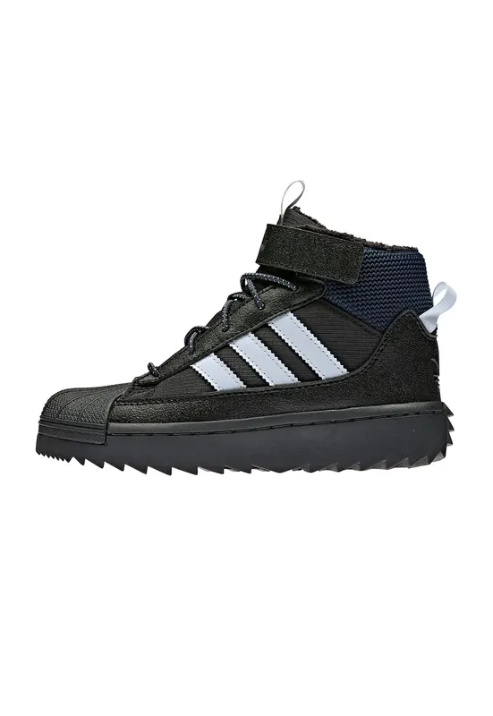 Pantofi sport high-top cu velcro Superstar Winter Trek - Negru