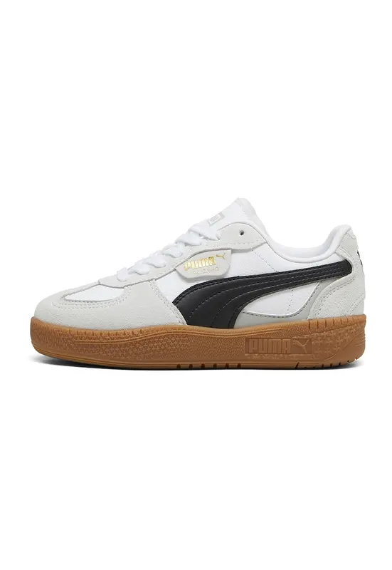 Pantofi sport Palermo LaModa de piele intoarsa cu garnituri de plasa - Alb/Negru/Gri deschis