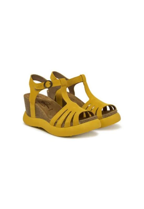 Sandale dama - GAIT959FLY - Piele naturala - Galben