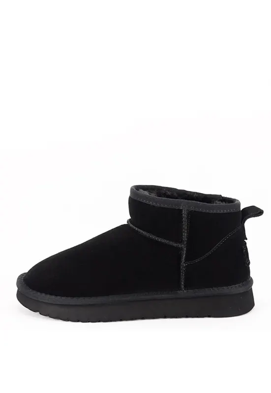 Ghete dama din piele naturala B-JB1966 111 - Negru 8401 - Negru