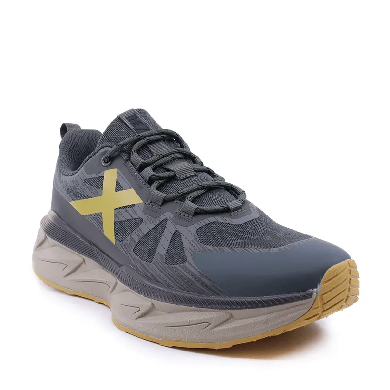 Sneakers bărbați Thezeus kaki din material textil 2491BPS30135KA — imaginea 2