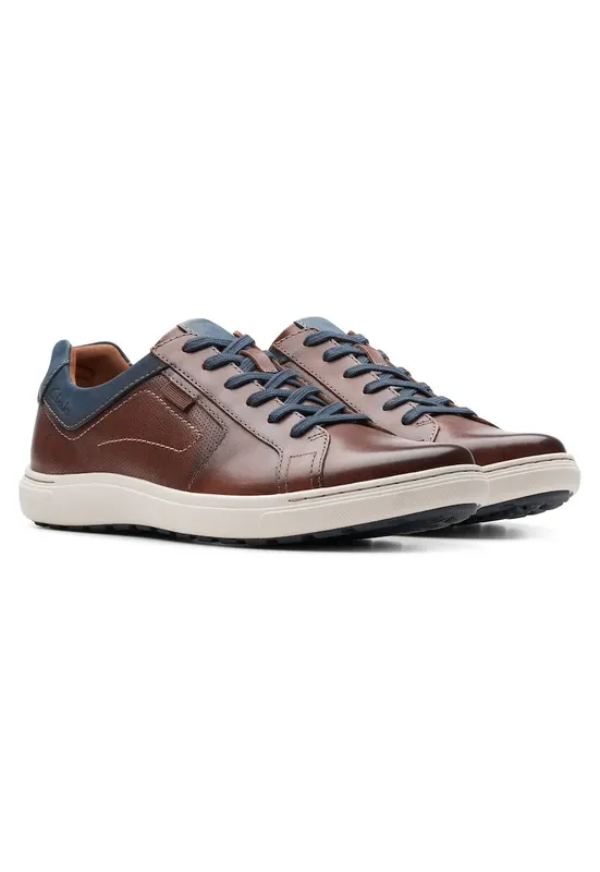 Pantofi barbati - piele naturala - maro/albastru -