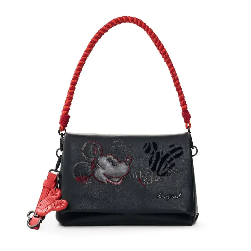 Poșetă crossbody femei DESIGUAL licență Disney neagră 2182POSSSAXP98N