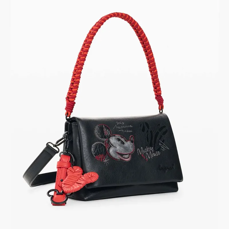 Poșetă crossbody femei DESIGUAL licență Disney neagră 2182POSSSAXP98N — imaginea 2