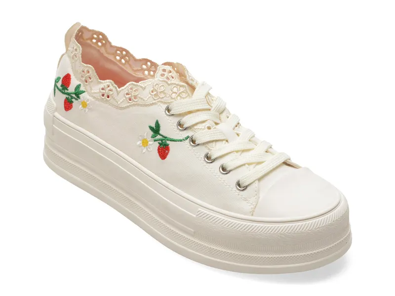 Pantofi sport ALDO albi, PICKNICK 100, din material textil