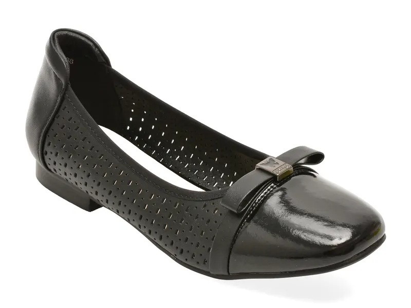 Balerini PASS COLLECTION negri, W160031, din piele naturala