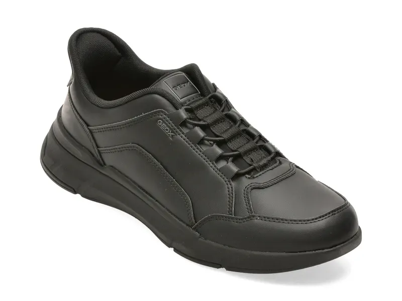 Pantofi sport GEOX negri, U659KA, din piele ecologica