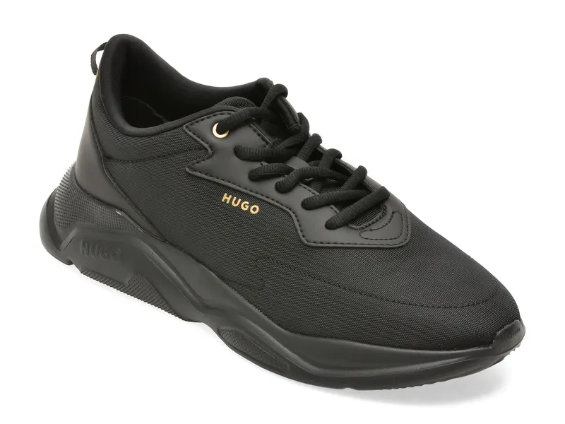 Pantofi sport HUGO negri, 7985, din material textil