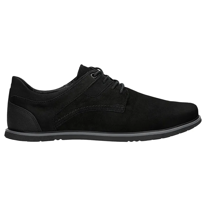 Sneakers negri cu talpa plată bărbați