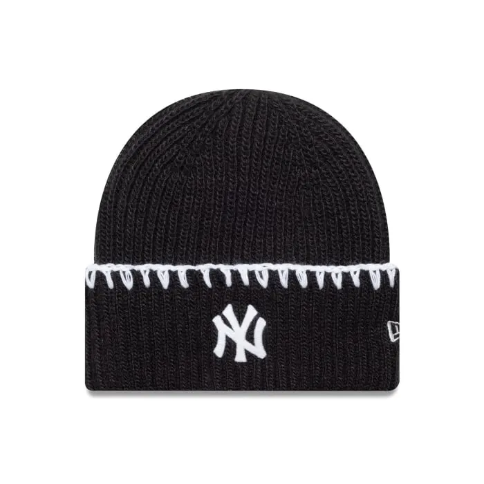 Caciula New Era Wmns Chunky Topstitch Beanie New York Yankees Blk