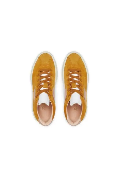 Pantofi sport dama din piele naturala - Galben