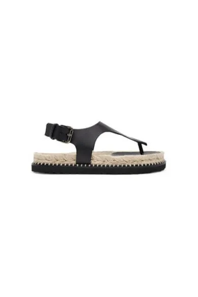 Espadrile dama 025672-100 - Piele naturala - Negru