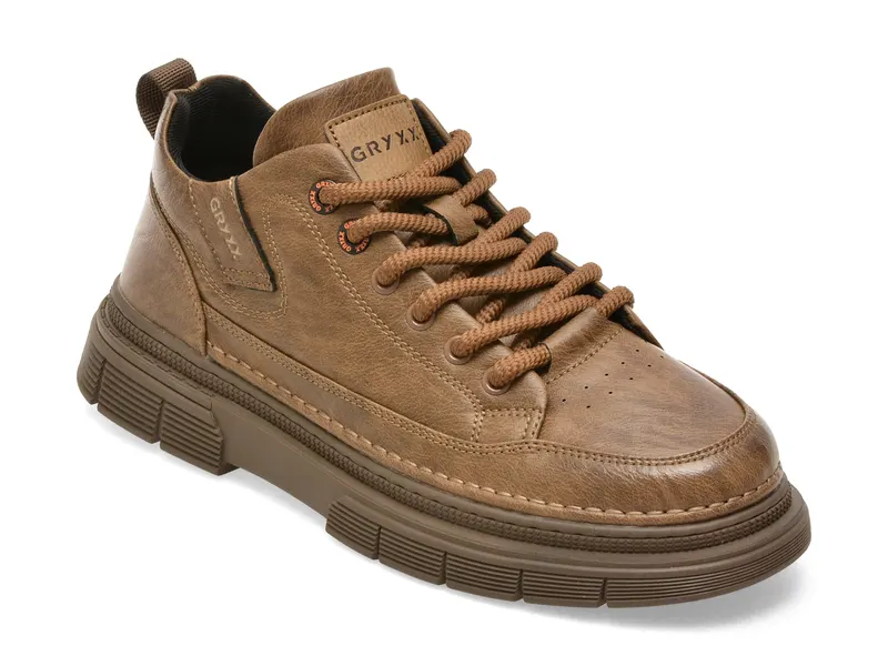 Pantofi kaki, 2010, din piele naturala