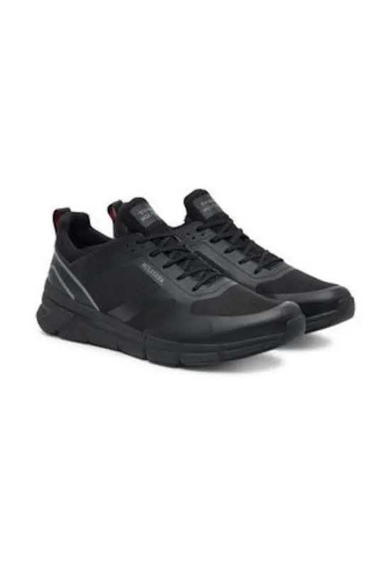 Pantofi sport pentru barbati - 305154927 - piele ecologica - negru
