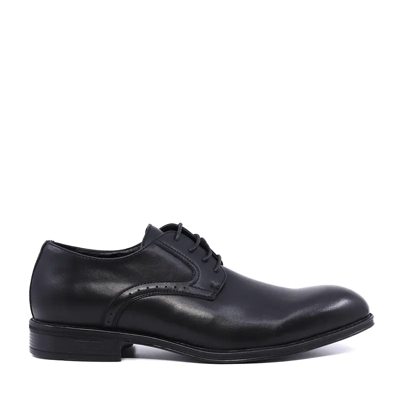 Pantofi derby bărbați Thezeus negri din piele 2349BP22443N