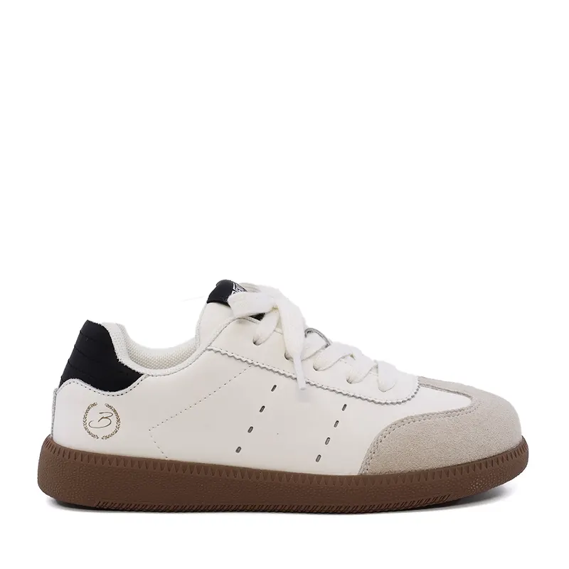 Sneakers bej din piele și velur 3791FP018VBE
