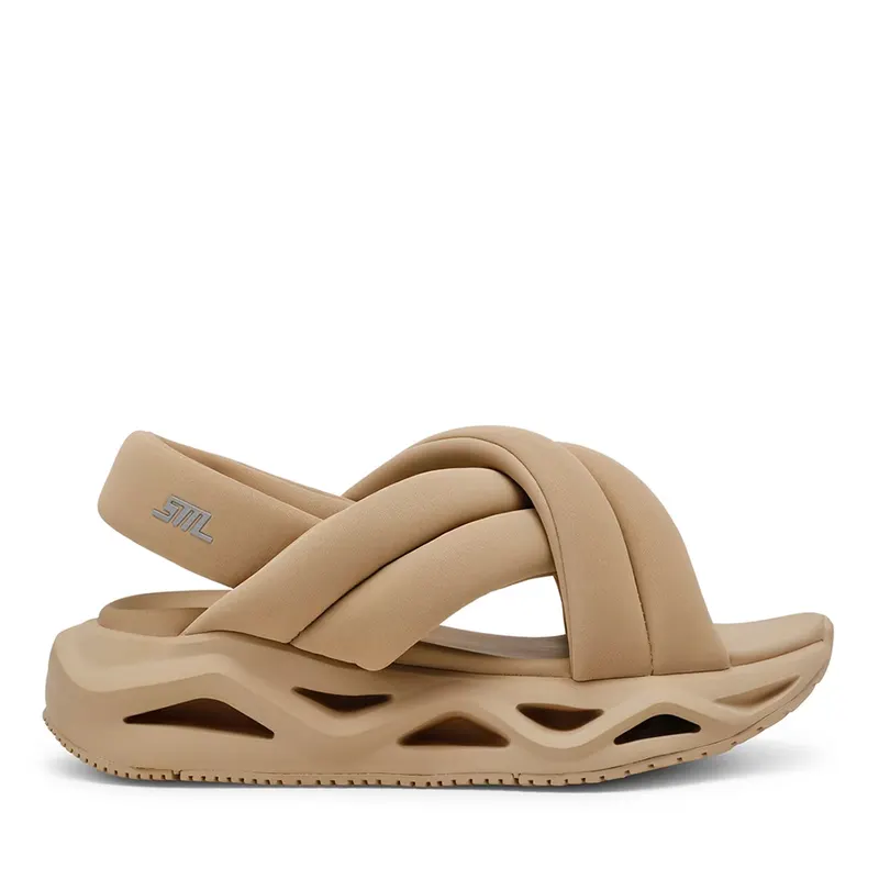 Sandale femei Steve Madden bej din material textil 1469DSHURDLE2BE