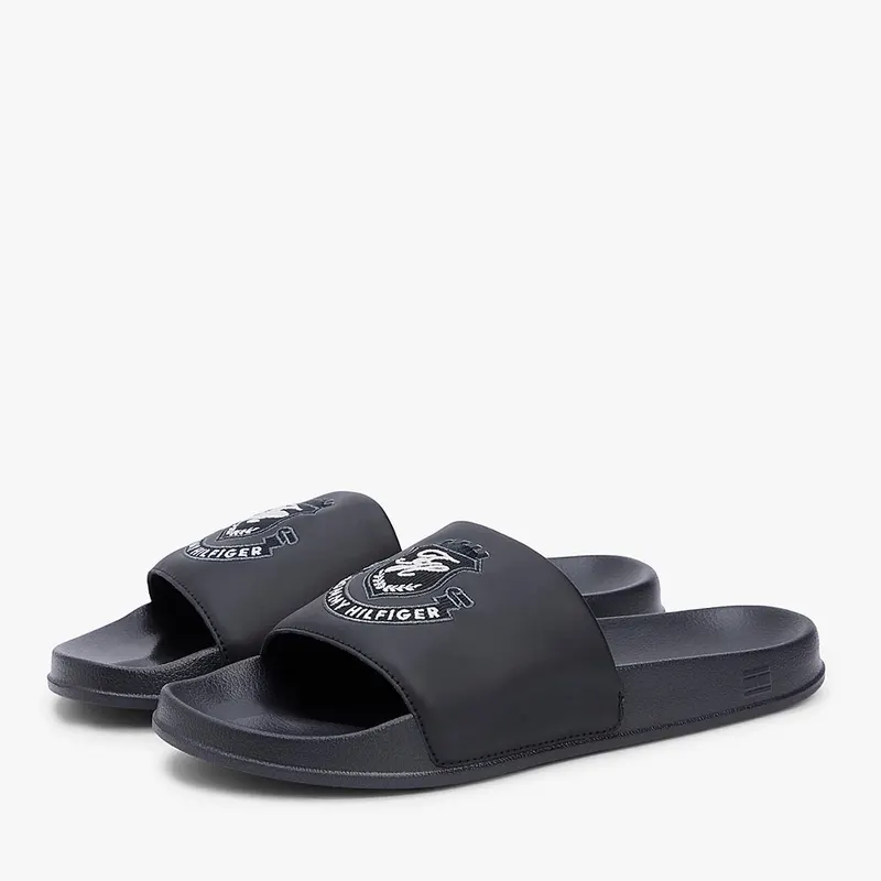 Papuci plajă bărbați Tommy Hilfiger negri 3411BSL5800N — imaginea 2