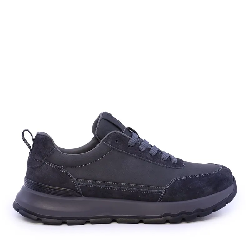 Sneakers ușori bărbați Luca di Gioia gri din piele 3912BP086GR