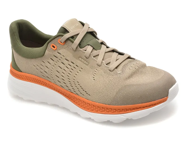 Pantofi sport GEOX bej, U65HUB, din material textil