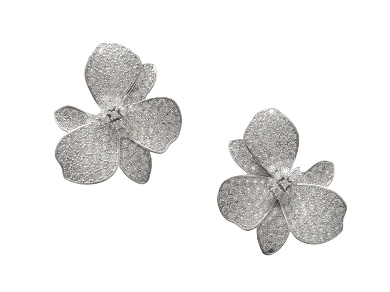 Cercei argintii, DAISYDRIP 973, din metal