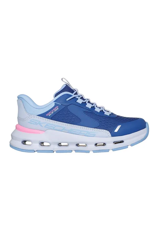 Pantofi sport Glide-Step Vista Lane Slip-Ins - Albastru pastel/Roz pastel/Albastru royal