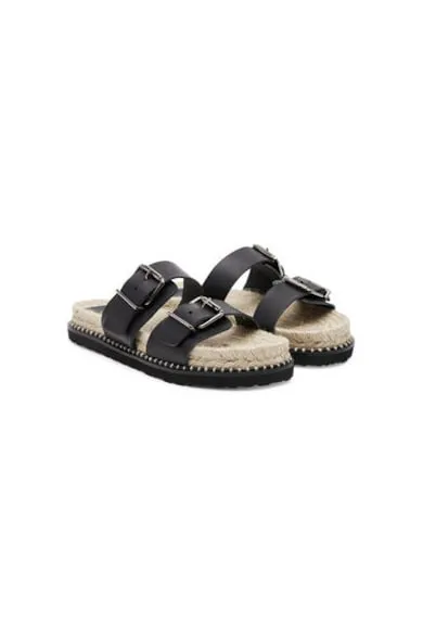 Espadrile dama 025673-100 - Piele naturala - Negru